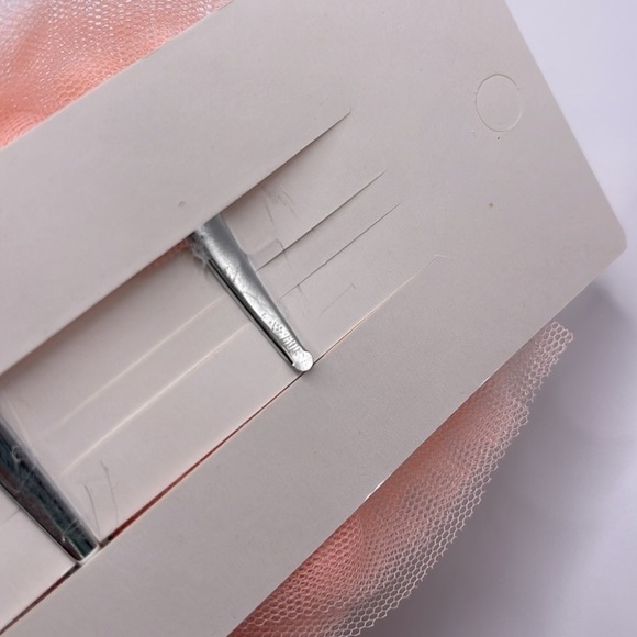 2 PK- PEACH Pearl Hair Bows with clip back - Picture 5 of 5